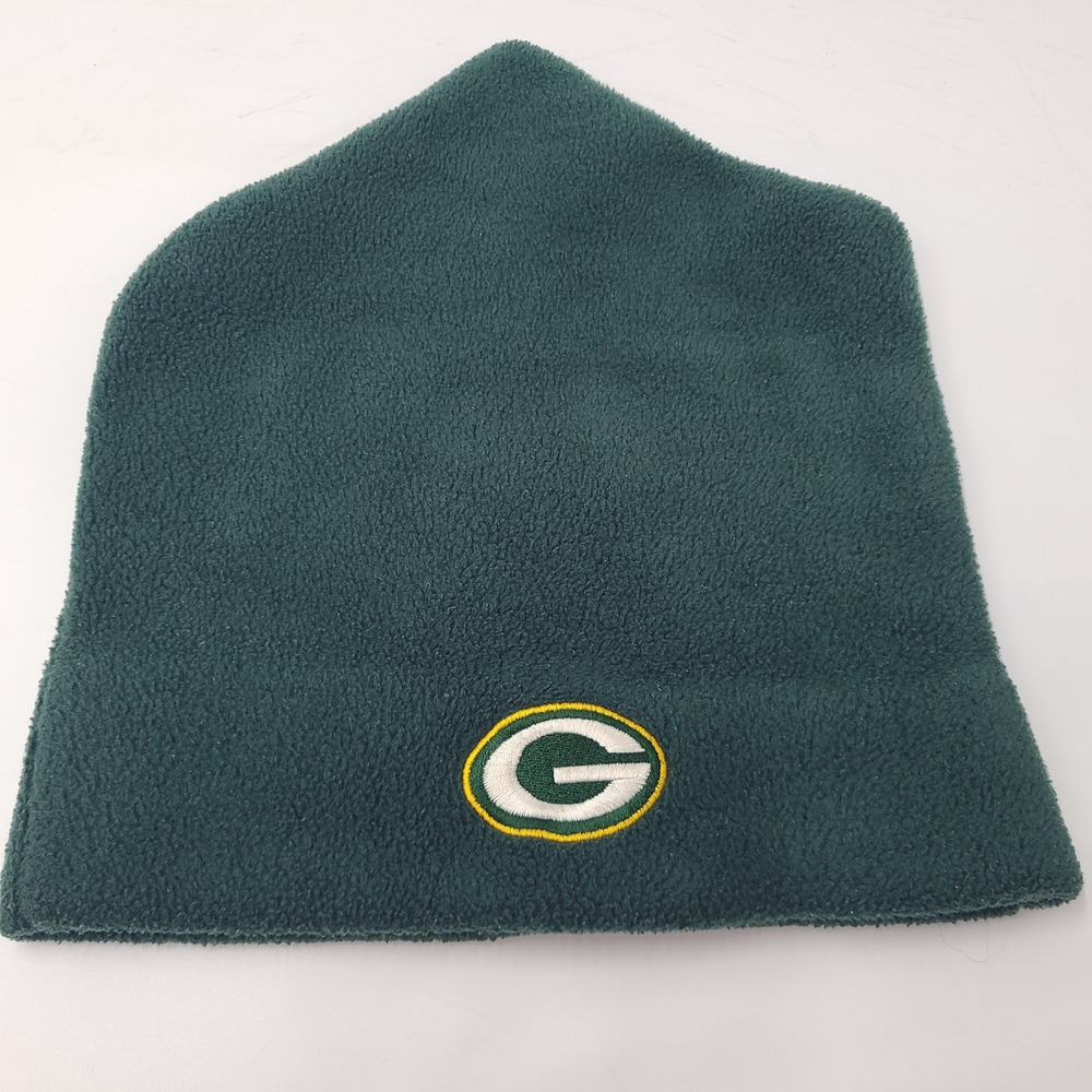 Vintage Green Bay Packers Hat Beanie Drew Pearson Green NFL Fleece Winter Men